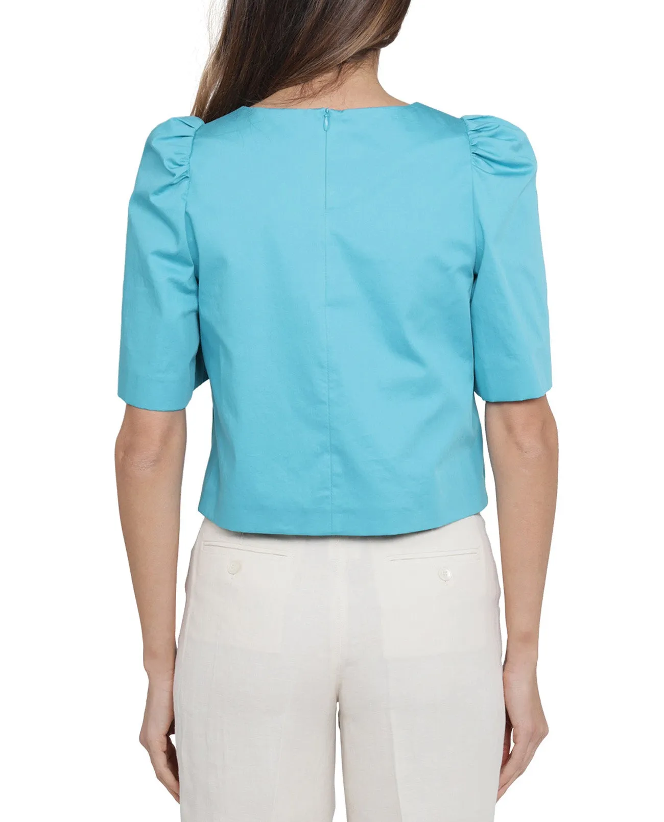 Weekend Max Mara Round-Neck Short-Sleeved Top
