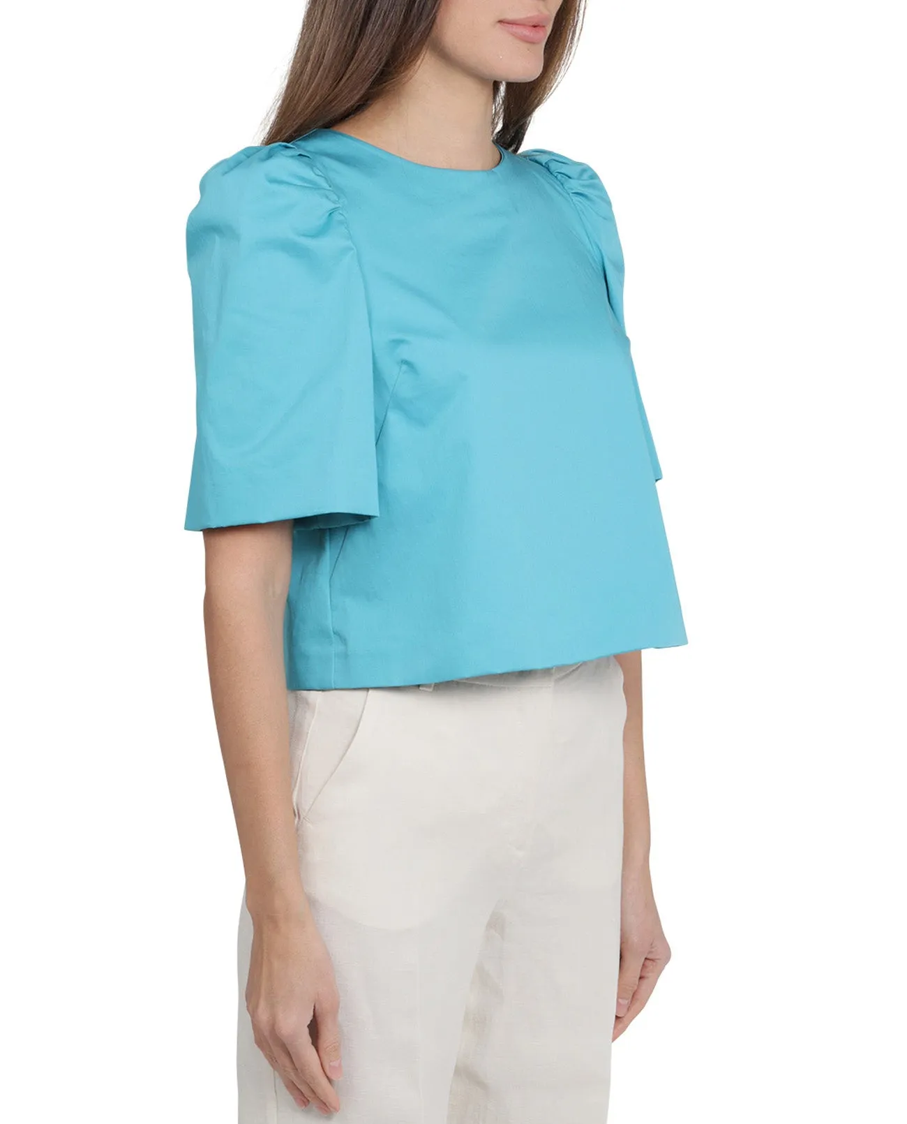 Weekend Max Mara Round-Neck Short-Sleeved Top