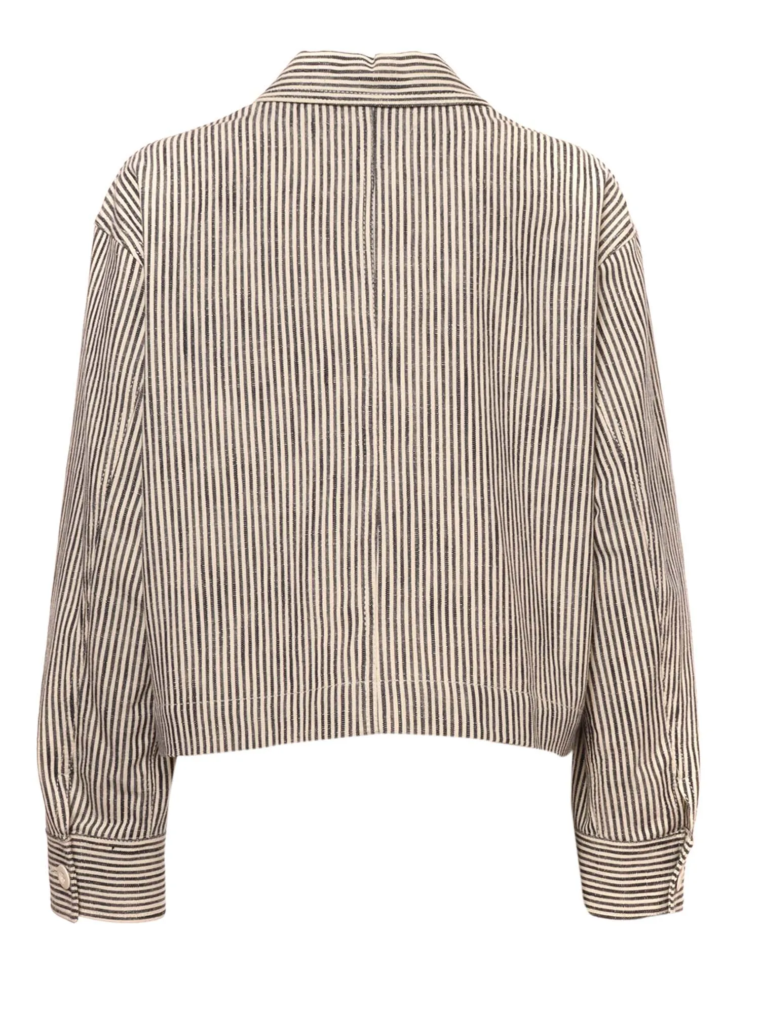 Weekend Max Mara Striped Single-Breasted Jacket