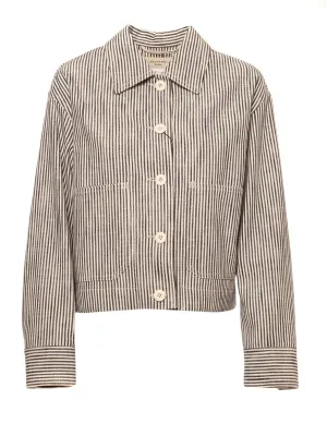 Weekend Max Mara Striped Single-Breasted Jacket