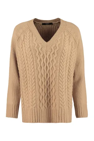 Weekend Max Mara V-Neck Long-Sleeved Sweater