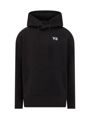 Y-3 Logo Printed Drawstring Hoodie