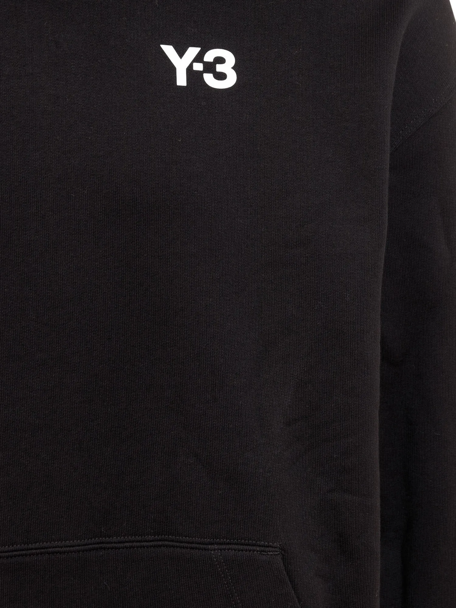 Y-3 Logo Printed Drawstring Hoodie