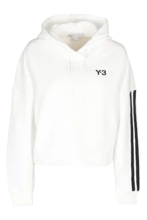 Y-3 Logo Printed Drawstring Hoodie