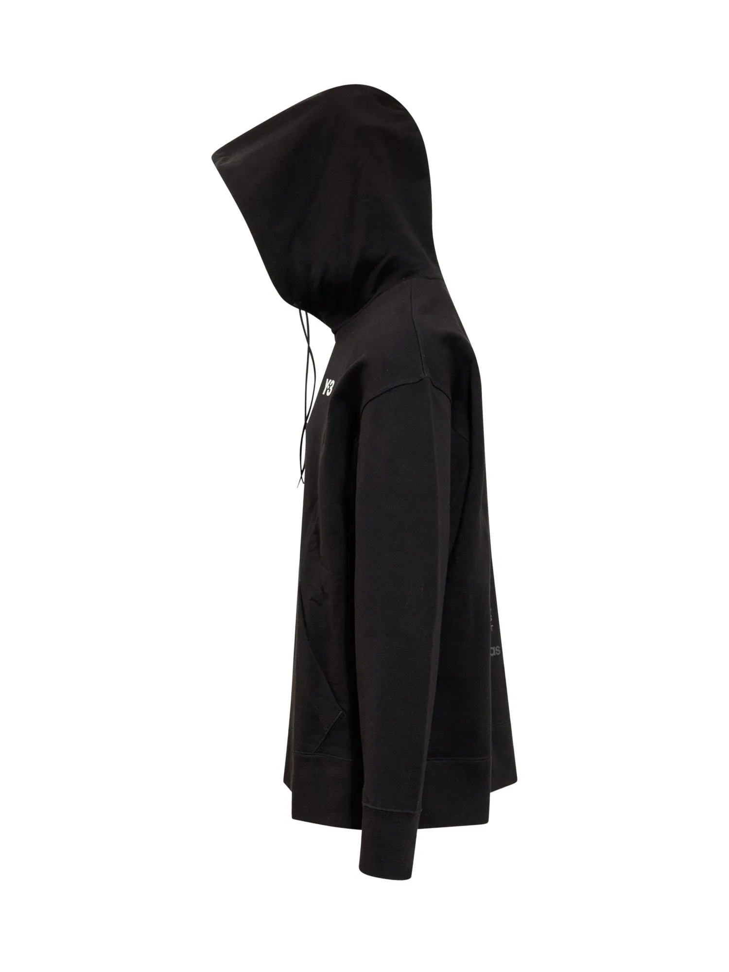 Y-3 Logo Printed Drawstring Hoodie