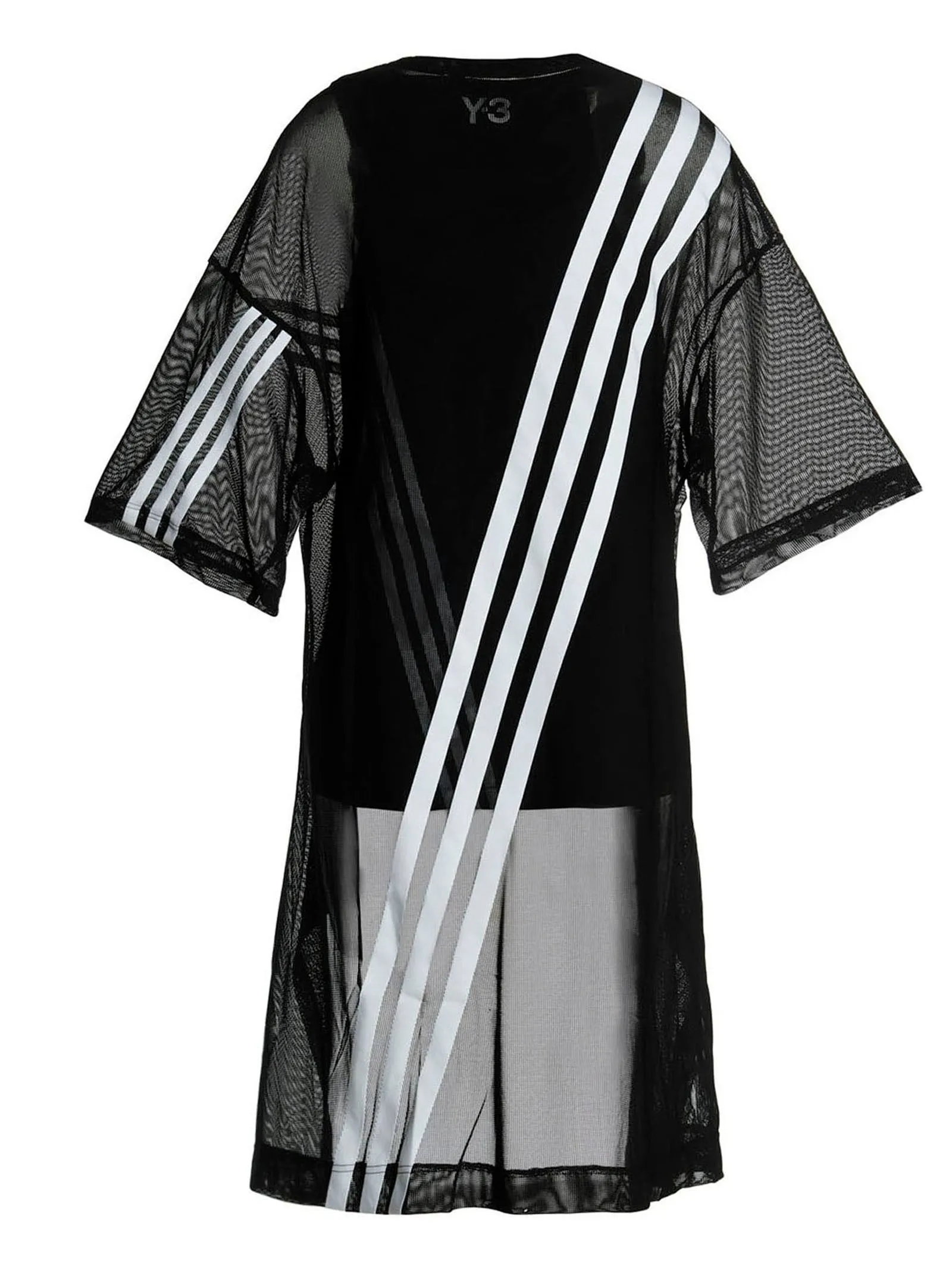 Y-3 Stripe Detailed Crewneck T-Shirt