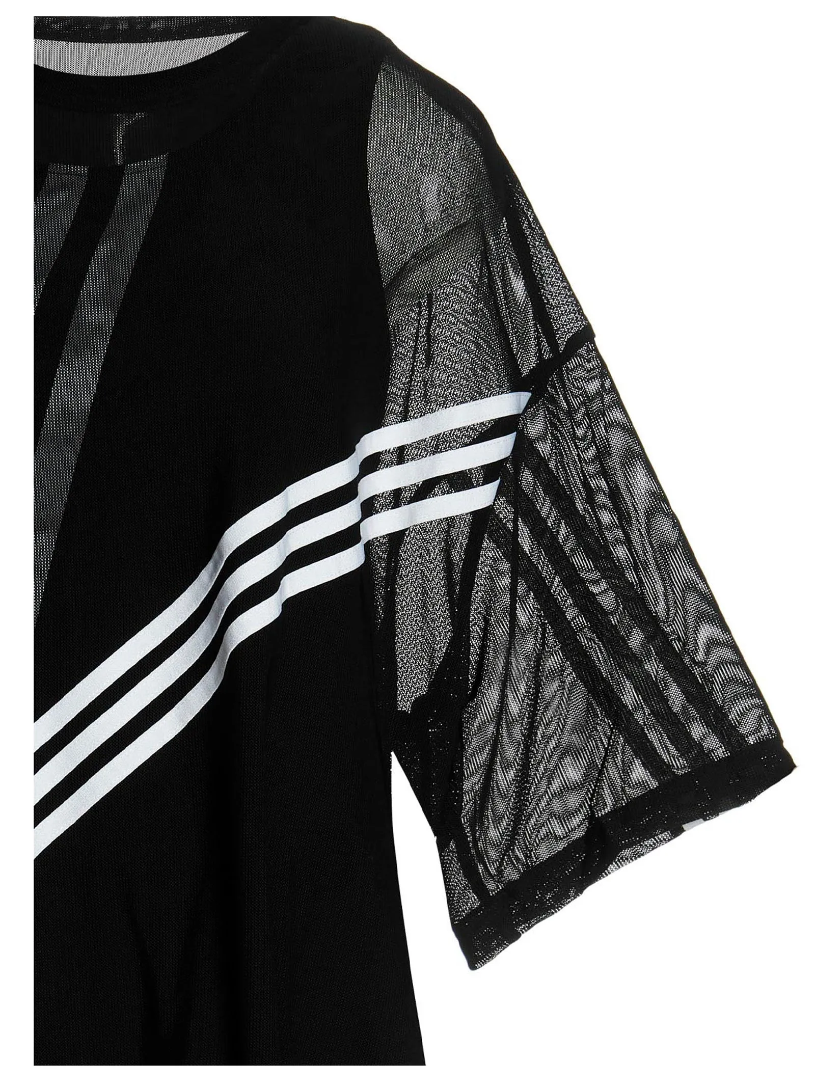 Y-3 Stripe Detailed Crewneck T-Shirt