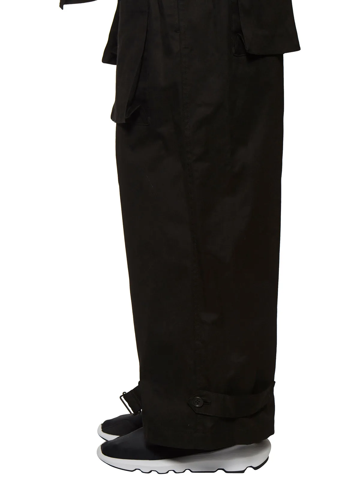Yohji Yamamoto Gabardine High Waist Trousers