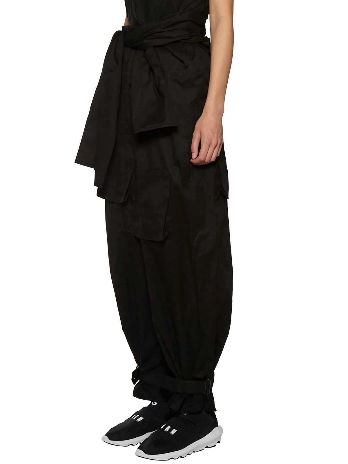 Yohji Yamamoto Gabardine High Waist Trousers