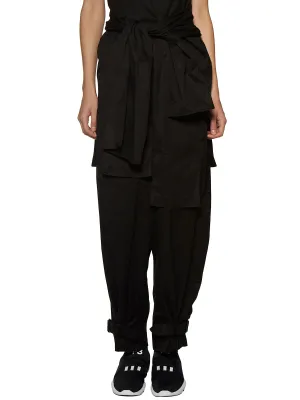 Yohji Yamamoto Gabardine High Waist Trousers