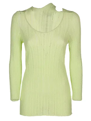 Y/Project Knitted Key-Hole Slim Fit Top
