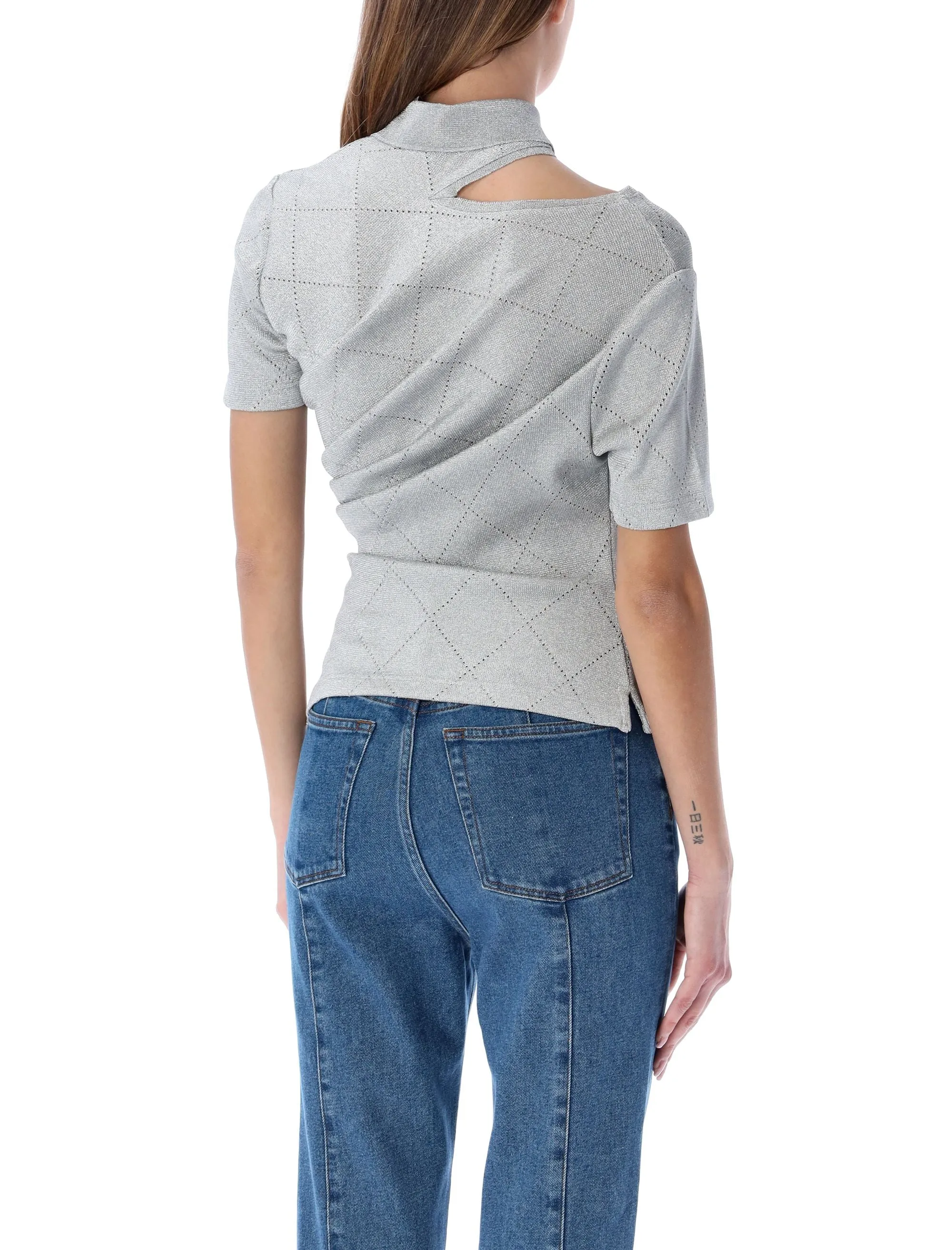 Y/Project Knitted Short-Sleeved Polo Top