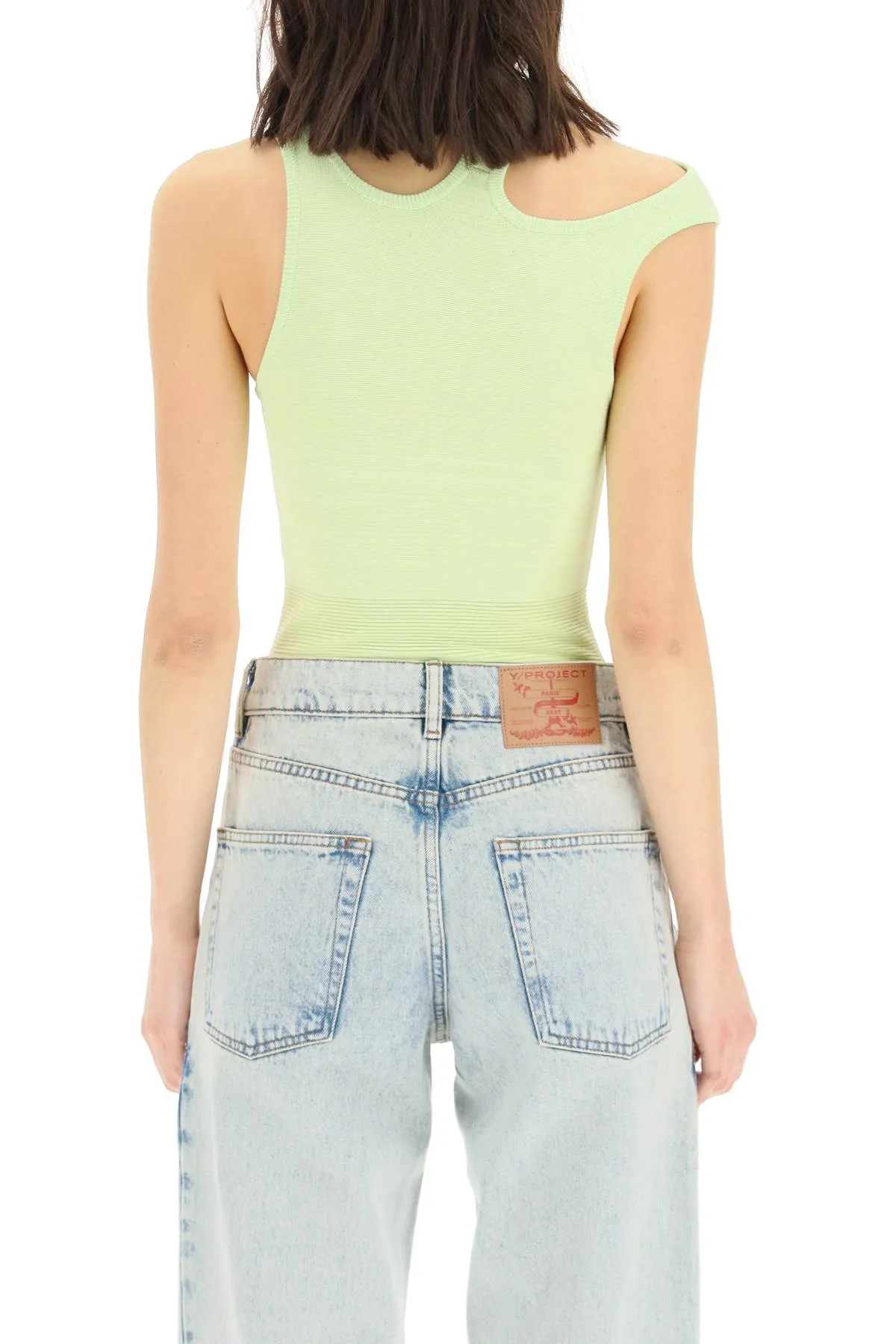 Y/Project Three Collar Sleeveless Knit Bodysuit
