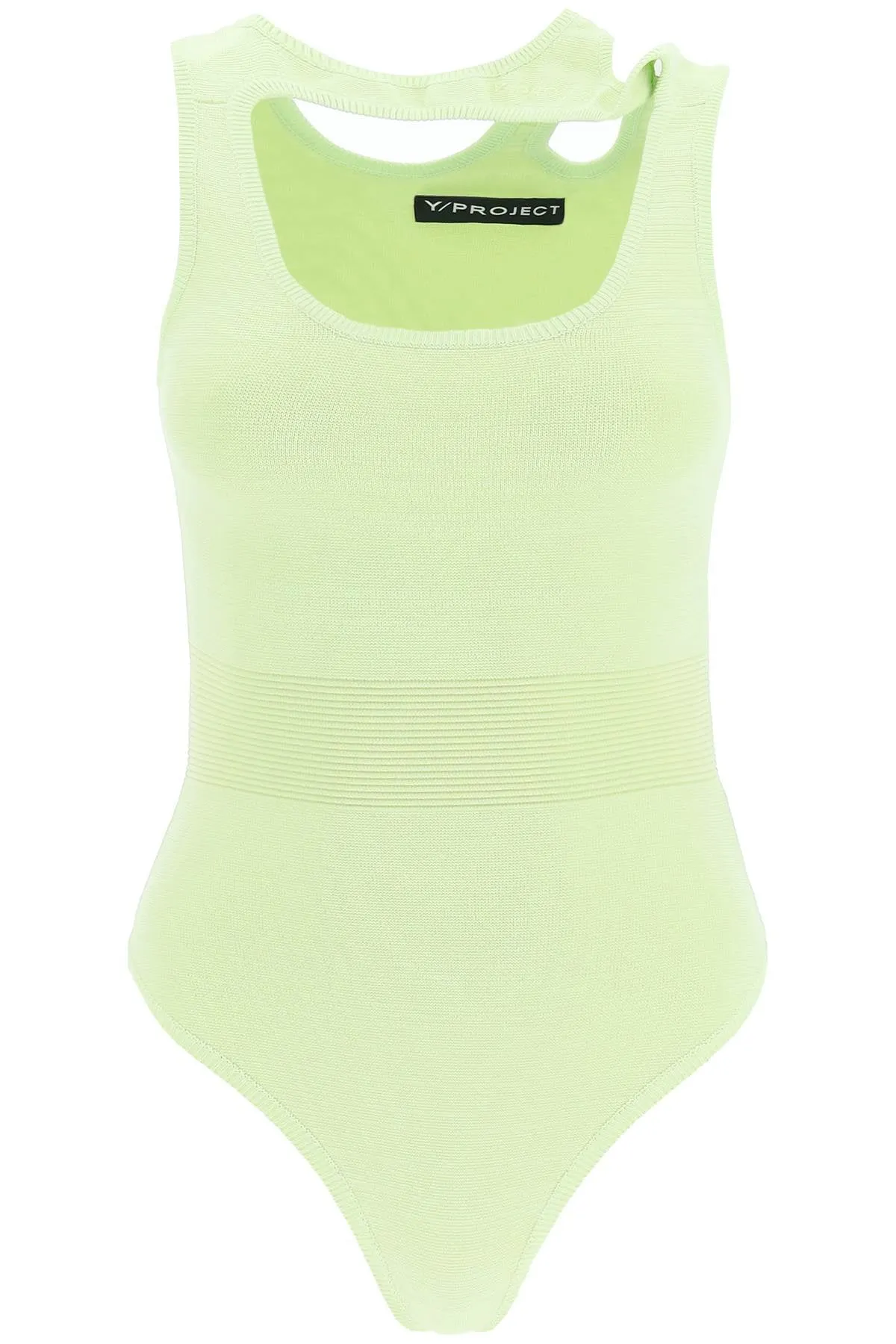 Y/Project Three Collar Sleeveless Knit Bodysuit