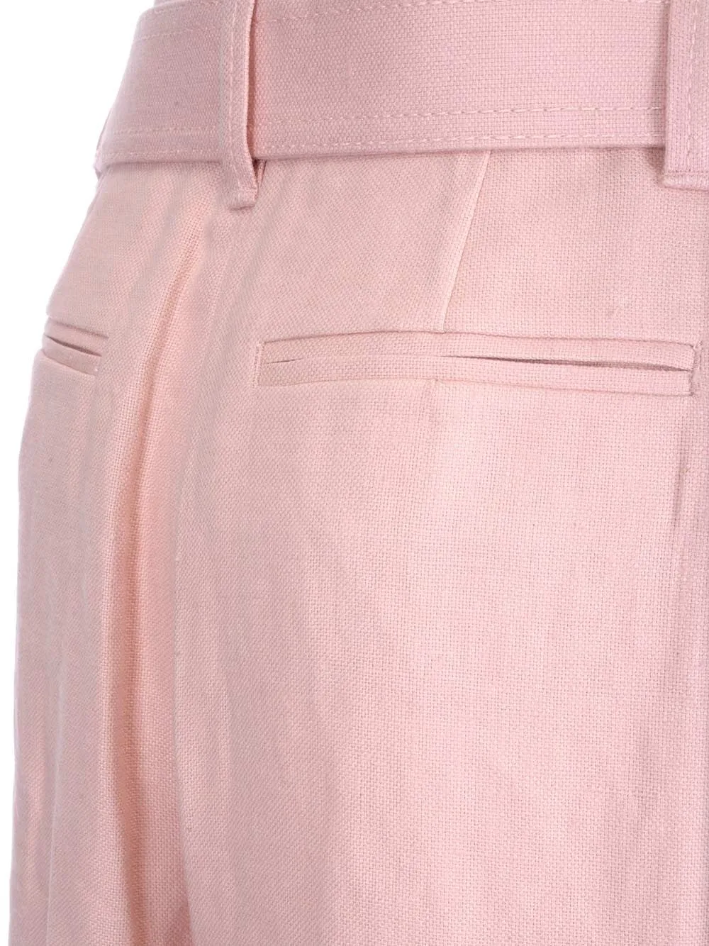 Zimmermann Postcard Belted Wide-Leg Pants