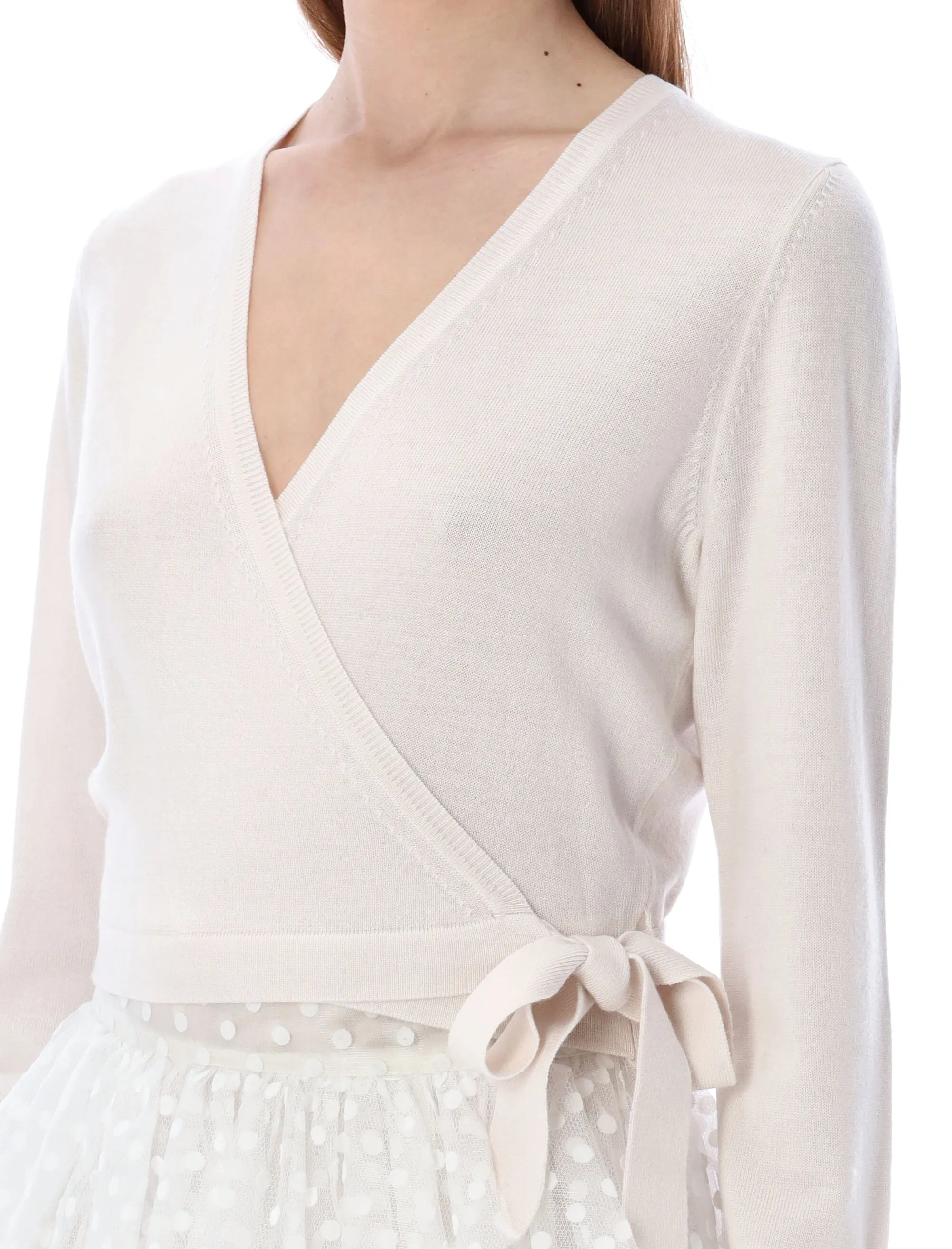 Zimmermann V-Neck Long-Sleeved Top